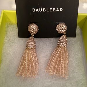 Light pink tassel Baublebar earrings